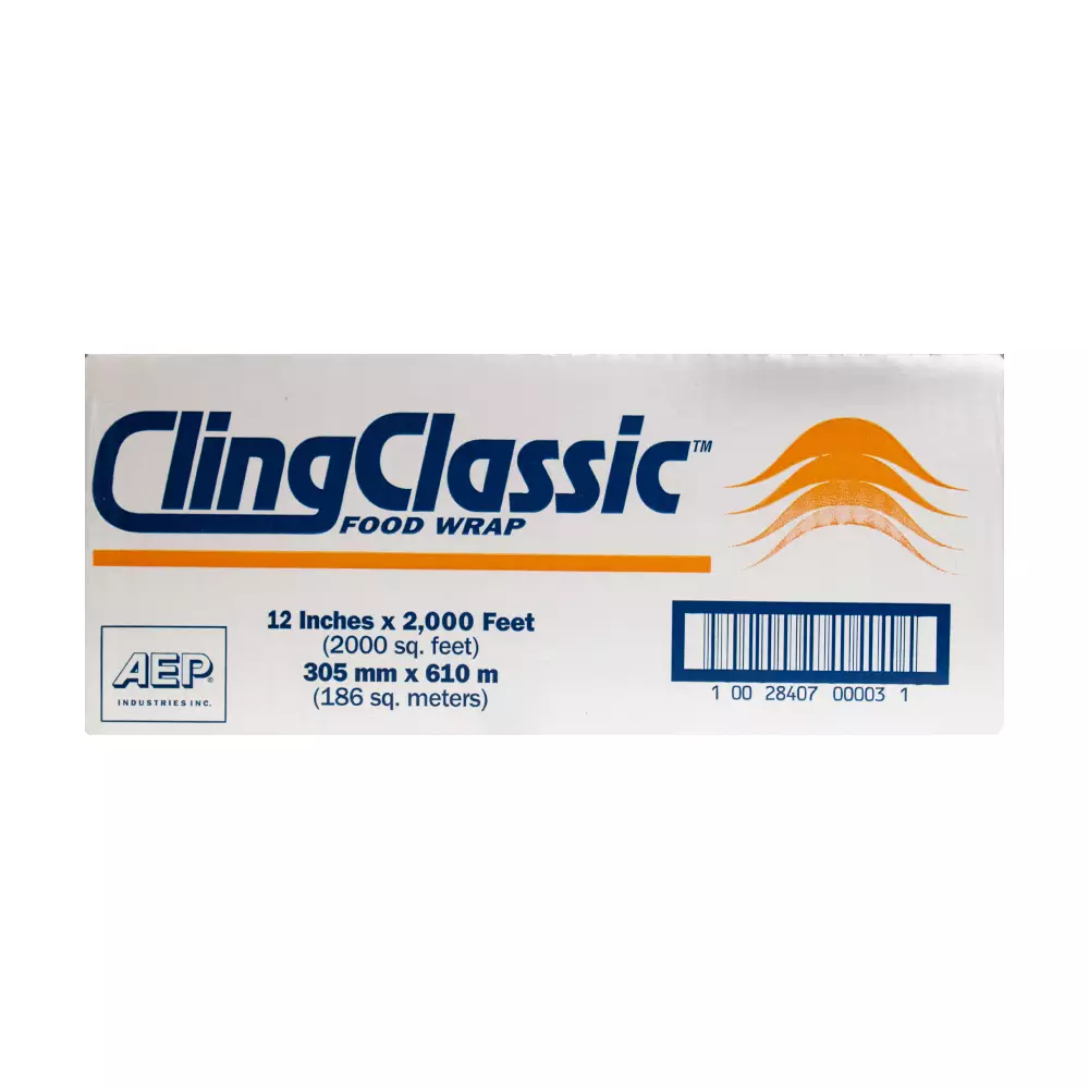 [OMEGA-0000009] Cling classic food wrap (ez-cut)12"x2000